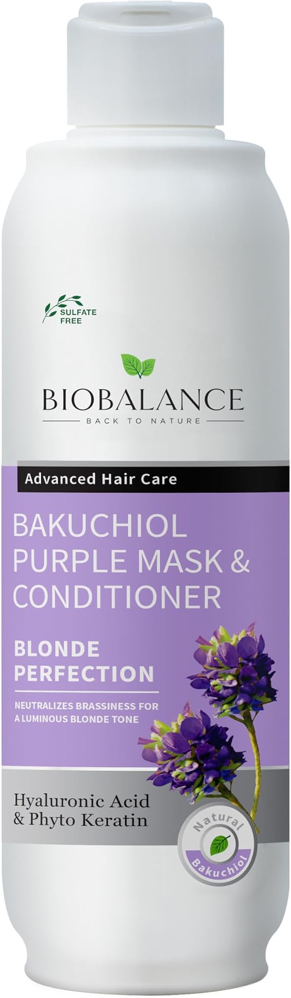Biobalance Bakuchiol purple mask and conditioner