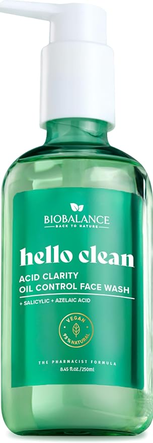 Biobalance Hello Clean Acid clarity oil control face wash 250ML
