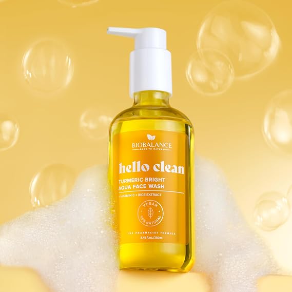 Biobalance Hello clean Turmeric Bright Aqua face wash 250ML