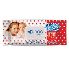 UNAC Fresh Baby wipes 120pcs