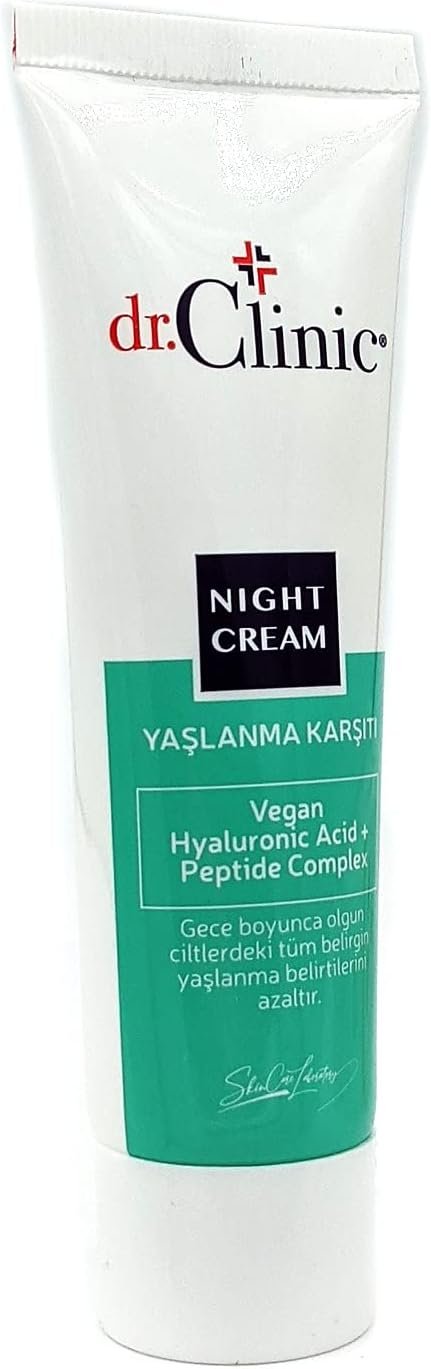 Night cream Vegan hyaluronic acid + peptide complex
